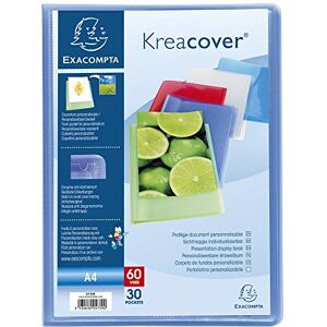 Exacompta 5739E 1 Kreacover Chromaline Dokumentenhülle 30 glatte Kristallhüllen 60 Ansichten für A4 Abmessung 24 x 32 cm halbstarre Polypro-Decke 5 zufällige Farben Exacompta 5739E 1 Kreacover Chromaline Dokumentenhülle 30 glatte Kristallhüllen 60 Ansichten für A4 Abmessung 24 x 32 cm halbstarre Polypro-Decke 5 zufällige Farben