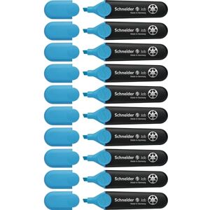 Schneider Job 150 Textmarker (aus recyceltem Kunststoff, ausgezeichnet mit Der blaue Engel) 10er Pack blau Schneider Job 150 Textmarker (aus recyceltem Kunststoff, ausgezeichnet mit Der blaue Engel) 10er Pack blau