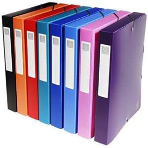 Exacompta 5970E 8er Pack Sammelbox OPAK mit Gummizug 40 mm breit aus blickdichtem Kunststoff mit Rückenschild für DIN A4 Archivbox Heftbox Dokumentenbox Zeichenbox farbig sortiert Exacompta 5970E 8er Pack Sammelbox OPAK mit Gummizug 40 mm breit aus blickdichtem Kunststoff mit Rückenschild für DIN A4 Archivbox Heftbox Dokumentenbox Zeichenbox farbig sortiert