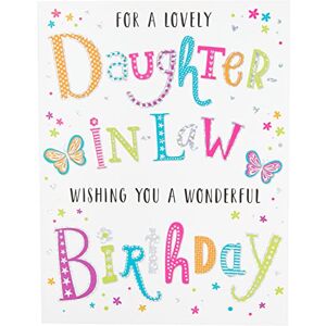 Piccadilly Greetings Moderne Geburtstagskarte für Schwiegertochter – 20,3 x 15,2 cm – Regal Publishing, Grau Piccadilly Greetings Moderne Geburtstagskarte für Schwiegertochter – 20,3 x 15,2 cm – Regal Publishing, Grau