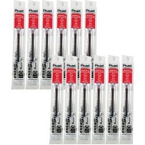 Pentel LR10-B Nachfüllmine für EnerGel-Stifte 0,5 mm Strichstärke, 1,0 mm Kugeldurchmesser, 12 Stück, rot Pentel LR10-B Nachfüllmine für EnerGel-Stifte 0,5 mm Strichstärke, 1,0 mm Kugeldurchmesser, 12 Stück, rot