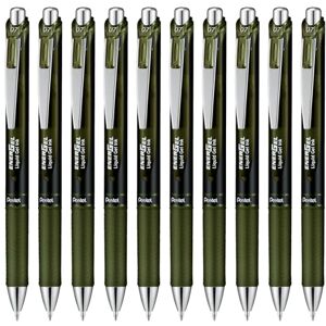 Pentel EnerGel XM BL77A2 Gelschreiber mit Druckmechanik, olive-schwarz (12 Stück) Pentel EnerGel XM BL77A2 Gelschreiber mit Druckmechanik, olive-schwarz (12 Stück)
