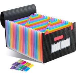 vonsera Dokumentenmappe A4 25 Fächer, Expandierbarer Document Organizer, Fächermappe mit Bunte Labels, Aktenordner Ordner A4 Grosse Kapazität Wasserdicht für Zuhause, Büro, Schule, Archiv vonsera Dokumentenmappe A4 25 Fächer, Expandierbarer Document Organizer, Fächermappe mit Bunte Labels, Aktenordner Ordner A4 Grosse Kapazität Wasserdicht für Zuhause, Büro, Schule, Archiv