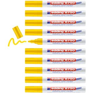 edding 8750 Industry Lackmarker gelb 10 Stifte Rundspitze 2-4 mm Lackmarker zum Schreiben auf staubigen, leicht öligen Oberflächen, Reifen, Metall, Glas und Holz permanent, wasserfest edding 8750 Industry Lackmarker gelb 10 Stifte Rundspitze 2-4 mm Lackmarker zum Schreiben auf staubigen, leicht öligen Oberflächen, Reifen, Metall, Glas und Holz permanent, wasserfest