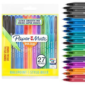 Paper Mate InkJoy 100ST Kugelschreiber mittlere Spitze (1,0 mm) farblich sortiert 27 Stück Paper Mate InkJoy 100ST Kugelschreiber mittlere Spitze (1,0 mm) farblich sortiert 27 Stück