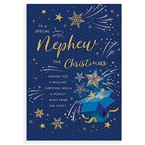 Piccadilly Greetings Regal Publishing C85563 Weihnachtskarte für Neffe, 22,9 x 15,2 cm Piccadilly Greetings Regal Publishing C85563 Weihnachtskarte für Neffe, 22,9 x 15,2 cm