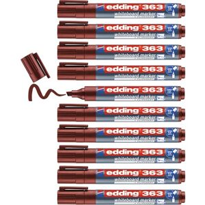 edding 363 Whiteboardmarker braun 10 Whiteboard Stifte Keilspitze 1-5 mm Boardmarker abwischbar für Whiteboard, Flipchart, Magnettafel, Pinnwand, Memoboard Sketchnotes edding 363 Whiteboardmarker braun 10 Whiteboard Stifte Keilspitze 1-5 mm Boardmarker abwischbar für Whiteboard, Flipchart, Magnettafel, Pinnwand, Memoboard Sketchnotes
