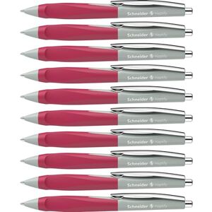 Schneider 135329 Haptify Kugelschreiber (Strichstärke M, Schreibfarbe: blau) 10er Pack, salbei grau- magenta Schneider 135329 Haptify Kugelschreiber (Strichstärke M, Schreibfarbe: blau) 10er Pack, salbei grau- magenta