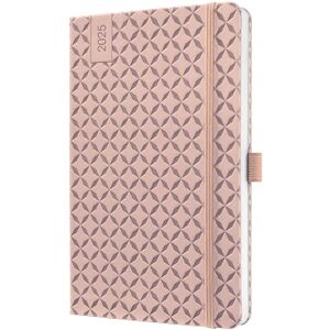 Sigel J5131 Wochenkalender 2025 A5, Jolie, rose, Hardcover, Gummiband, Stiftschlaufe, Einstecktasche, 174 Seiten, vegan, Buchkalender, Terminplaner Sigel J5131 Wochenkalender 2025 A5, Jolie, rose, Hardcover, Gummiband, Stiftschlaufe, Einstecktasche, 174 Seiten, vegan, Buchkalender, Terminplaner