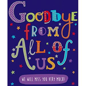 Piccadilly Greetings Grußkarte mit Aufschrift "Big Goodbye from All of Us" – H 30 x B 22 cm Piccadilly Greetings Grußkarte mit Aufschrift "Big Goodbye from All of Us" – H 30 x B 22 cm