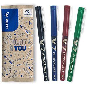 PILOT Hi-Tecpoint V7, Tintenroller, 4er Set (Schwarz, Blau, Rot, Grün) PILOT Hi-Tecpoint V7, Tintenroller, 4er Set (Schwarz, Blau, Rot, Grün)