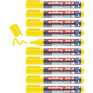 edding 363 Whiteboardmarker gelb 10 Whiteboard Stifte Keilspitze 1-5 mm Boardmarker abwischbar für Whiteboard, Flipchart, Magnettafel, Pinnwand, Memoboard Sketchnotes edding 363 Whiteboardmarker gelb 10 Whiteboard Stifte Keilspitze 1-5 mm Boardmarker abwischbar für Whiteboard, Flipchart, Magnettafel, Pinnwand, Memoboard Sketchnotes