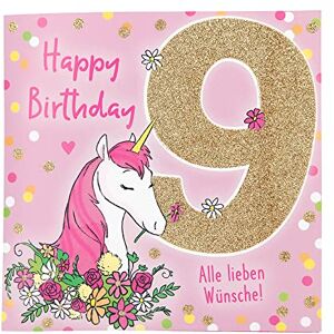 Depesche 11515-017 Zahlenkarte zum 9. Geburtstag mit Musik, veredelte Klappkarte mit originellem Innentext, inkl. Umschlag, Format 15,5 x 15,5 cm Depesche 11515-017 Zahlenkarte zum 9. Geburtstag mit Musik, veredelte Klappkarte mit originellem Innentext, inkl. Umschlag, Format 15,5 x 15,5 cm