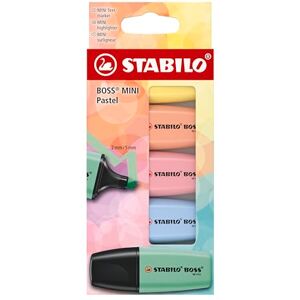 STABILO Textmarker BOSS MINI Pastel 5er Pack 5 Farben STABILO Textmarker BOSS MINI Pastel 5er Pack 5 Farben