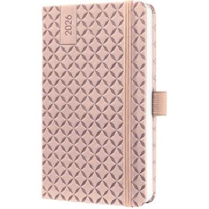 Sigel J6130 Wochenkalender 2026 A6, rose, Hardcover, Gummiband, Stiftschlaufe, Einstecktasche, 174 Seiten, vegan, aus nachhaltigem Papier, Terminplaner Taschenkalender Jolie Sigel J6130 Wochenkalender 2026 A6, rose, Hardcover, Gummiband, Stiftschlaufe, Einstecktasche, 174 Seiten, vegan, aus nachhaltigem Papier, Terminplaner Taschenkalender Jolie