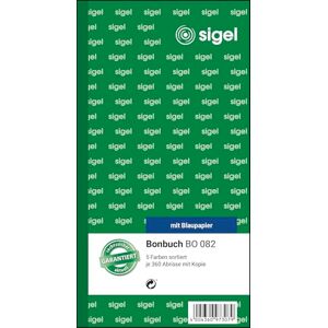 Sigel BO082 Bonbücher Sparpack im 5er Set a 360 Abrisse in gelb, rosa, weiß, grün, blau, 10,5 x 20 cm, 2x60 Blatt (jeweils nummeriert von 1 360) Sigel BO082 Bonbücher Sparpack im 5er Set a 360 Abrisse in gelb, rosa, weiß, grün, blau, 10,5 x 20 cm, 2x60 Blatt (jeweils nummeriert von 1 360)