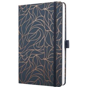 Sigel JN365 Notizbuch A5 liniert, dunkelblau, Tagebuch Jolie, Hardcover, Gummiband, Stiftschlaufe, Einstecktasche, aus nachhaltigem Papier Sigel JN365 Notizbuch A5 liniert, dunkelblau, Tagebuch Jolie, Hardcover, Gummiband, Stiftschlaufe, Einstecktasche, aus nachhaltigem Papier