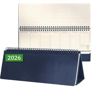 Sigel C2682 Tischkalender Querkalender 2026, large, dunkelblau, Hardcover, 2 Seiten = unten Woche/oben Notizseite, 132 Seiten, zum Aufstellen, aus nachhaltigem Papier, Conceptum Sigel C2682 Tischkalender Querkalender 2026, large, dunkelblau, Hardcover, 2 Seiten = unten Woche/oben Notizseite, 132 Seiten, zum Aufstellen, aus nachhaltigem Papier, Conceptum