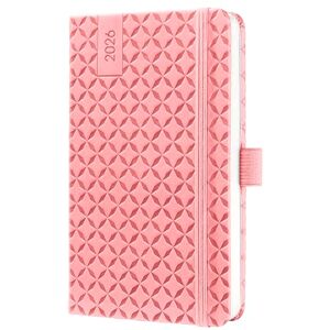 Sigel J6110 Wochenkalender 2026 A6, rose, Hardcover, Gummiband, Stiftschlaufe, Einstecktasche, 174 Seiten, vegan, aus nachhaltigem Papier, Terminplaner Taschenkalender Jolie Sigel J6110 Wochenkalender 2026 A6, rose, Hardcover, Gummiband, Stiftschlaufe, Einstecktasche, 174 Seiten, vegan, aus nachhaltigem Papier, Terminplaner Taschenkalender Jolie