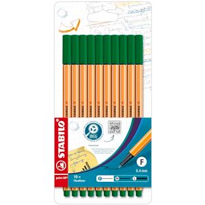 STABILO Fineliner point 88-10er Etui grün STABILO Fineliner point 88-10er Etui grün