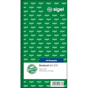 Sigel BO076 Bonbuch Bonblock, 360 Abrisse, gelb, 10,5 x 20 cm, 2x60 Blatt Sigel BO076 Bonbuch Bonblock, 360 Abrisse, gelb, 10,5 x 20 cm, 2x60 Blatt