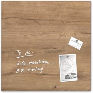 Sigel GL254 Premium Glas-Magnettafel 48 x 48 cm Natural-Wood/Holzoptik hochglänzend, SGS geprüft, einfache Montage, incl. 3 Magnete, Glas-Magnettafel Artverum Sigel GL254 Premium Glas-Magnettafel 48 x 48 cm Natural-Wood/Holzoptik hochglänzend, SGS geprüft, einfache Montage, incl. 3 Magnete, Glas-Magnettafel Artverum