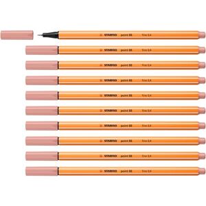 STABILO Fineliner point 88-10er Pack rouge STABILO Fineliner point 88-10er Pack rouge
