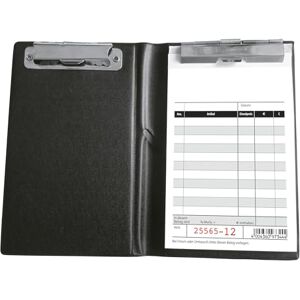 Sigel KC626 Schreibmappe mit 2 Metallklemmen und Stifthalter, für 10x16,5 cm und DIN A6, zur sicheren Aufbewahrung als Kassenblockmappe und für andere Formulare Sigel KC626 Schreibmappe mit 2 Metallklemmen und Stifthalter, für 10x16,5 cm und DIN A6, zur sicheren Aufbewahrung als Kassenblockmappe und für andere Formulare