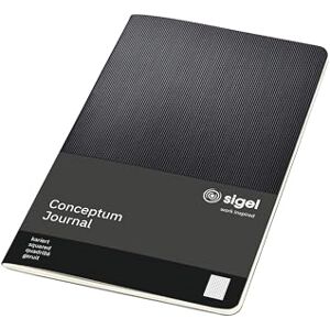 Sigel CO862 Notizheft A5 kariert schwarz, 64 Seiten, aus nachhaltigem Papier, Conceptum Sigel CO862 Notizheft A5 kariert schwarz, 64 Seiten, aus nachhaltigem Papier, Conceptum