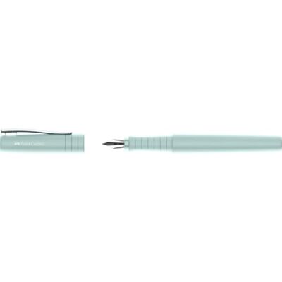 Faber-Castell Füller Poly Pen Caribic Blue, Feder F Ergonomischer Füllfederhalter mit Soft-Touch Oberfläche und Edelstahlfeder Faber-Castell Füller Poly Pen Caribic Blue, Feder F Ergonomischer Füllfederhalter mit Soft-Touch Oberfläche und Edelstahlfeder