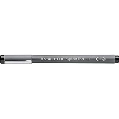 Staedtler Pigment Liner 308 Fineliner – Schwarz, 10 Stück, 1,2 mm Dokumentenecht, wasserfest, lichtbeständig – radierbar auf Papier – Art.-Nr. 308 12-9 Staedtler Pigment Liner 308 Fineliner – Schwarz, 10 Stück, 1,2 mm Dokumentenecht, wasserfest, lichtbeständig – radierbar auf Papier – Art.-Nr. 308 12-9