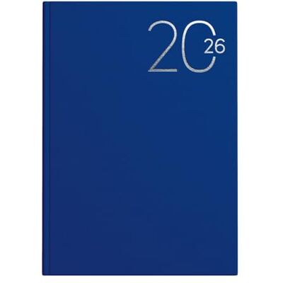 Idena 12039 Taschenkalender DIN A5 2026, 1 Woche auf 2 Seiten, Terminplaner mit wattiertem Hardcover-Einband in Blau und Leseband Idena 12039 Taschenkalender DIN A5 2026, 1 Woche auf 2 Seiten, Terminplaner mit wattiertem Hardcover-Einband in Blau und Leseband