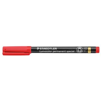 Staedtler 319 F-2 Folienstift Lumocolor special F-Spitze, circa 0.6 mm, permanent, rot, 10 Stück im Kartonetui, 319 F-2 VE Staedtler 319 F-2 Folienstift Lumocolor special F-Spitze, circa 0.6 mm, permanent, rot, 10 Stück im Kartonetui, 319 F-2 VE
