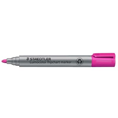 Staedtler flipchart Marker Lumocolor, pink, farbintensive, schnelltrocknende, geruchsarme Tinte, schlägt nicht durch Papier durch, 10 flipchart Marker in Faltschachtel, 356-20 Staedtler flipchart Marker Lumocolor, pink, farbintensive, schnelltrocknende, geruchsarme Tinte, schlägt nicht durch Papier durch, 10 flipchart Marker in Faltschachtel, 356-20