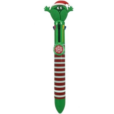 Tinc Mehrfarbiger Kugelschreiber Rosenkohl Mit 8 Farben und Einziehbarer Mechanismus Lustige Schulbedarf für Kinder Ideal für Geschenke und Partys Grüner Weihnachtsmann Tinc Mehrfarbiger Kugelschreiber Rosenkohl Mit 8 Farben und Einziehbarer Mechanismus Lustige Schulbedarf für Kinder Ideal für Geschenke und Partys Grüner Weihnachtsmann