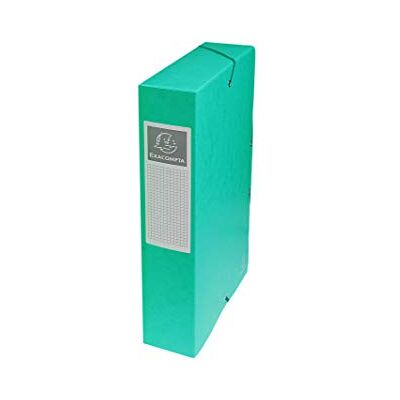 Exacompta 50603E 1 Abheftbox mit Gummibändern Exabox aus Glanzkarton 600g/m2 Rückseite 6 cm Maße 25 x 33 cm für A4-Dokumente Farbe grün wird montiert geliefert Exacompta 50603E 1 Abheftbox mit Gummibändern Exabox aus Glanzkarton 600g/m2 Rückseite 6 cm Maße 25 x 33 cm für A4-Dokumente Farbe grün wird montiert geliefert