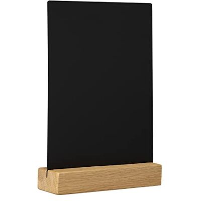 Europel Chalkboard Desktop Portrait, Durable FSC Certified Oakwood Base, Double Sided, for Water Based Marker, for Restaurant, Hotel, Europel Chalkboard Desktop Portrait, Durable FSC Certified Oakwood Base, Double Sided, for Water Based Marker, for Restaurant, Hotel,