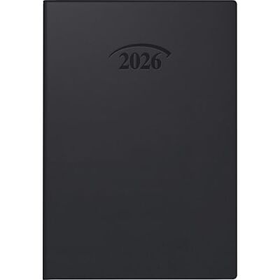 BRUNNEN Taschenkalender Mod. 712 '26 A7, Kunststoff, schwarz BRUNNEN Taschenkalender Mod. 712 '26 A7, Kunststoff, schwarz