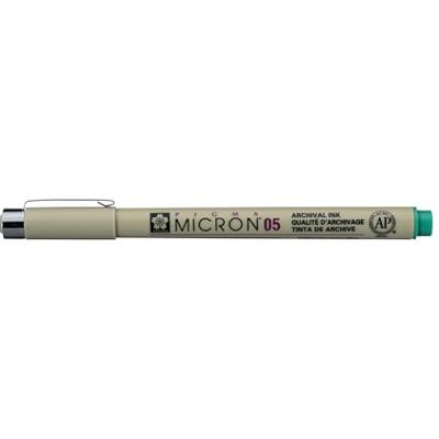 SAKURA Pigma Micron Fineliner 05 Grün 0,45 mm Wasserfeste Tinte in Archivierungsqualität SAKURA Pigma Micron Fineliner 05 Grün 0,45 mm Wasserfeste Tinte in Archivierungsqualität