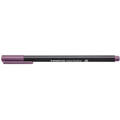 Staedtler 334-260 Triplus Fineliner (Dreikant, Superfeine, Metallgefasste Spitze, Linienbreite ca. 0,3 mm, 10 Stück) malve Staedtler 334-260 Triplus Fineliner (Dreikant, Superfeine, Metallgefasste Spitze, Linienbreite ca. 0,3 mm, 10 Stück) malve