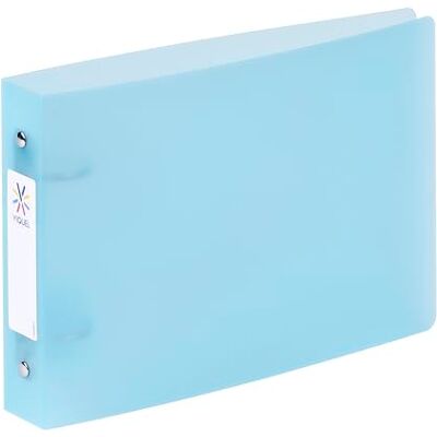 Viquel Karteiordner Bristol mit Beschriftungsetiketten 2 Ringe DIN A5 (25x16,5cm) Blau Viquel Karteiordner Bristol mit Beschriftungsetiketten 2 Ringe DIN A5 (25x16,5cm) Blau