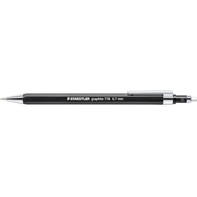 Staedtler graphite Druckbleistift 778, schlanke Sechskantform, Linienbreite 0.7 mm, Spitze und Clip aus Metall, 10 Druckbleistifte in der Kartonfaltschachtel,778 07-9 Staedtler graphite Druckbleistift 778, schlanke Sechskantform, Linienbreite 0.7 mm, Spitze und Clip aus Metall, 10 Druckbleistifte in der Kartonfaltschachtel,778 07-9