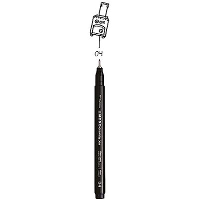 Tombow Fineliner MONO drawing pen, Strichstärke 04 (ca. 0.40 mm), Pigmenttinte, Wasser- und Lichtresistent, für Skizzen, zum Illustrieren und Zeichnen, Schwarz, WS-EFL-H-04 Tombow Fineliner MONO drawing pen, Strichstärke 04 (ca. 0.40 mm), Pigmenttinte, Wasser- und Lichtresistent, für Skizzen, zum Illustrieren und Zeichnen, Schwarz, WS-EFL-H-04
