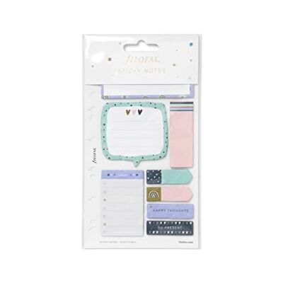 Filofax Good Vibes Haftnotizen Set 8 verschiedene Haftnotizblöcke 25 Blatt pro Block Passend für Personal & A5 Organizer und Clipbook 1 Stück Filofax Good Vibes Haftnotizen Set 8 verschiedene Haftnotizblöcke 25 Blatt pro Block Passend für Personal & A5 Organizer und Clipbook 1 Stück