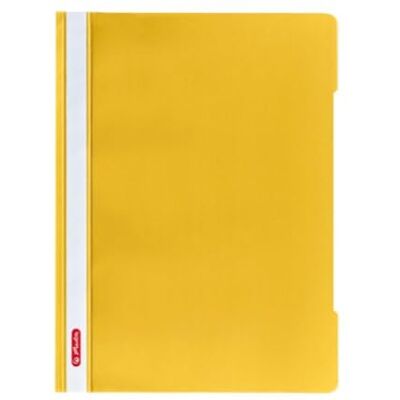 Herlitz Schnellhefter Quality A4, Kunststoff, gelb, 10 Stück Herlitz Schnellhefter Quality A4, Kunststoff, gelb, 10 Stück