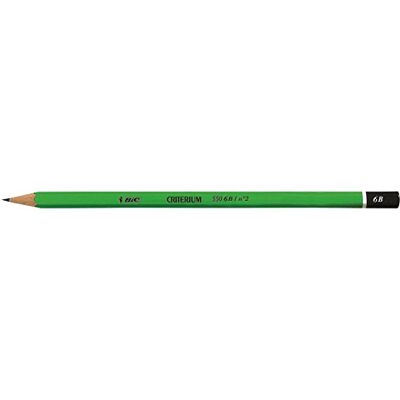 BIC 857593 Bleistift Criterium 550, Härtegrad: 6B, sechseckig, 12 Stück (1er Pack) BIC 857593 Bleistift Criterium 550, Härtegrad: 6B, sechseckig, 12 Stück (1er Pack)