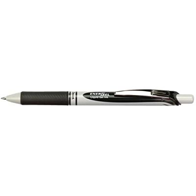 Pentel EnerGel E BL77E Gelschreiber mit Druckmechanik, schwarz (1 Stück) Pentel EnerGel E BL77E Gelschreiber mit Druckmechanik, schwarz (1 Stück)