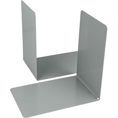 Westcott Buchstützen Grau (2er-Pack) Metall 90 x 140 x 140 mm Stabile Buchhalter für Bücher oder Ordner Robuste Bücherständer mit 1,0 mm Materialstärke für Büro & Haushalt E-10245 00 Westcott Buchstützen Grau (2er-Pack) Metall 90 x 140 x 140 mm Stabile Buchhalter für Bücher oder Ordner Robuste Bücherständer mit 1,0 mm Materialstärke für Büro & Haushalt E-10245 00