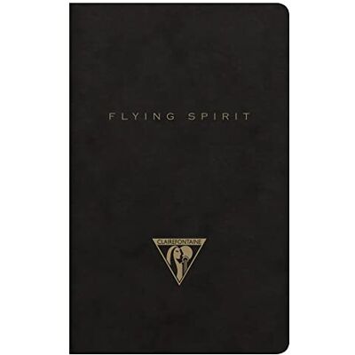 Clairefontaine 102586C Heft Flying Spirit, liniert 7,5x12 cm, 48 Blatt, Velinpapier elfenbein 90g, Fadenbindung, Schwarz, in Retro Designs sortiert, 1 Stück Clairefontaine 102586C Heft Flying Spirit, liniert 7,5x12 cm, 48 Blatt, Velinpapier elfenbein 90g, Fadenbindung, Schwarz, in Retro Designs sortiert, 1 Stück