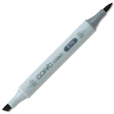 Copic Ciao Marker Typ E 79, Cashew, vielseitiger Layoutmarker, mit einer mittelbreiten und einer Brush-Spitze Copic Ciao Marker Typ E 79, Cashew, vielseitiger Layoutmarker, mit einer mittelbreiten und einer Brush-Spitze